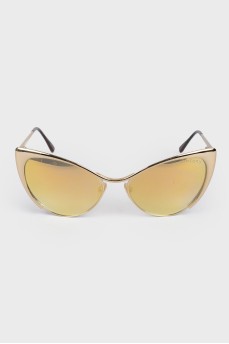 Gold colored sunglasses