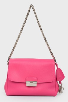 Pink bag on a chain