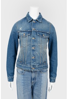 Jeans jacket with embroidery