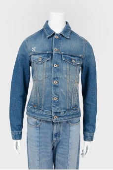 Jeans jacket with embroidery