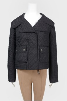 Padded jacket with collar