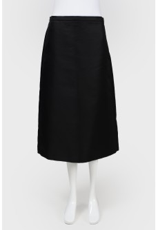 Black midi skirt