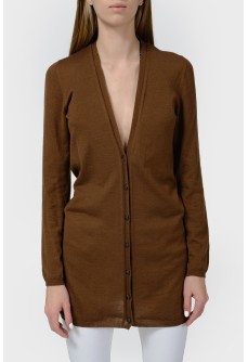 Knitted brown cardigan