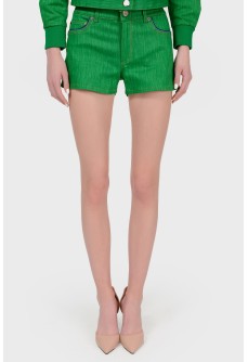 Green shorts mini with tag