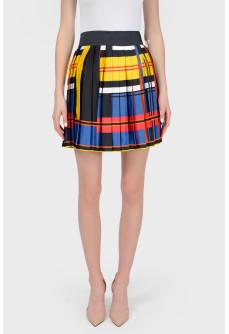 Skirt in an abstract cage with a tag