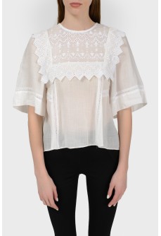 Particularly cotton blouse with tag