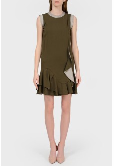 Khaki color dress with tag