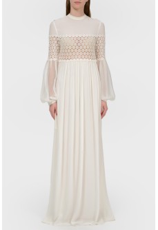 Paul dress with a translucent top with a tag
