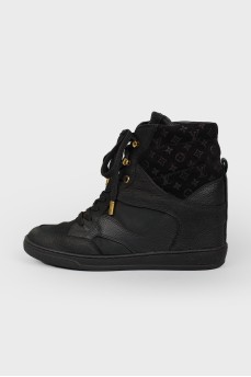 High black shoelack sneakers