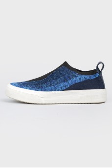 Textile blue sneakers