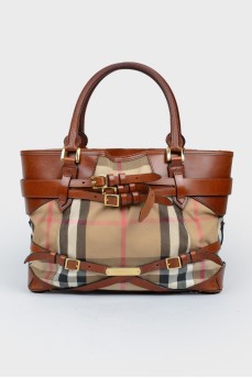 Brown brown bag with two handles