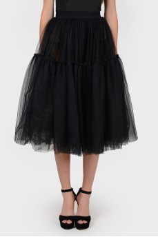 Lush bilingual black skirt
