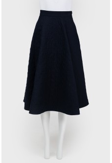 Navy quilted skirt ChangeClear