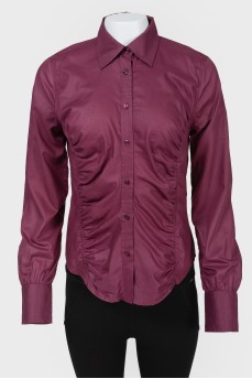 Fitted blouse with buttons