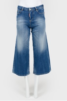 Children's flared jeans with buttons