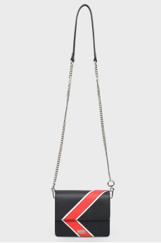 Bag with red and white insert