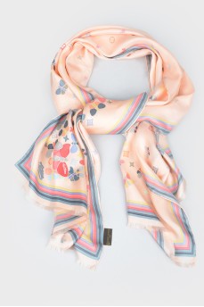 Silk cervical scarf