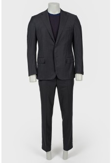 Small gray striped suit