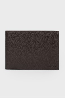 Textured leather purse