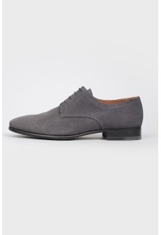 Gray men\'s nubuck shoes