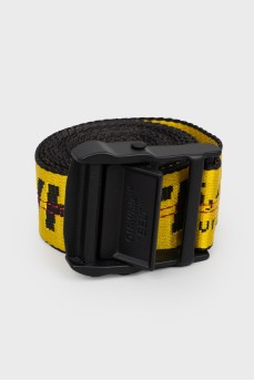 Black and yellow belt with buckle