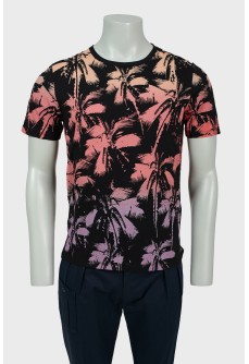 Men\'s T -shirt with palm trees with tag