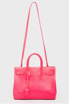 Sac de jeur bag from pink leather