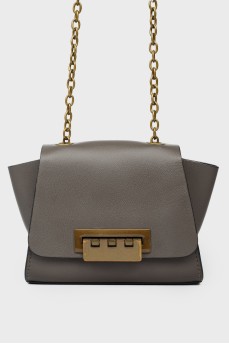 Handbag with accessories in bronze