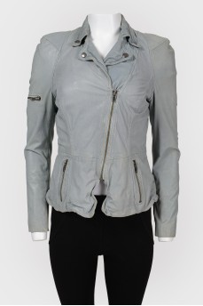 Jacket with plenty of zippers and buttons