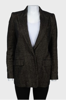 Single -breasted jacket with breast pocket