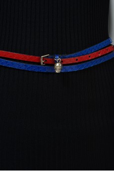 Red-blue two-turn belt