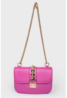 Glam Lock Studded Chain Bag