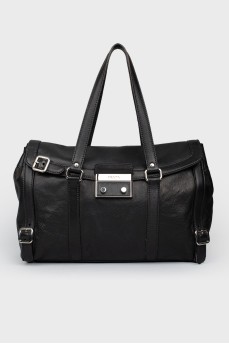 Bag with two handles and buckles