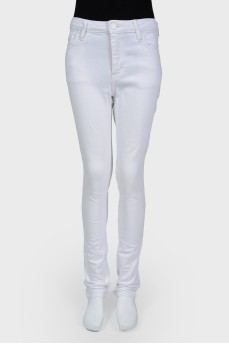 Skinny Jeans White High Rise