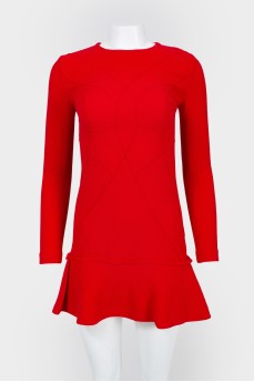 Red Direct Direct Crowing with Long Sleeve