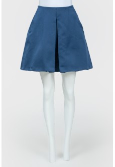 Navy Blue Zip Skirt