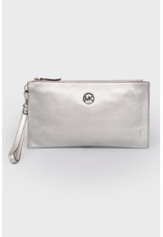 Light silver clutch with lightning