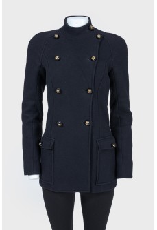 Black fitted short coat