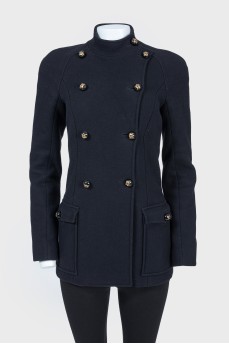 Black fitted short coat