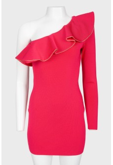 Hot Pink One Shoulder Bodycon Dress