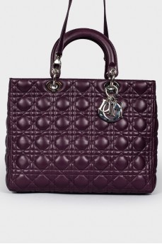 Lady Dior purple bag