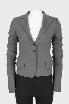 Gray viscose jacket with buttons