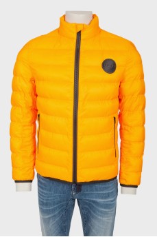 Men's yellow zipper jacket