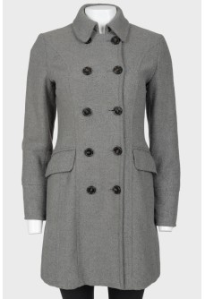 Grey wool coat