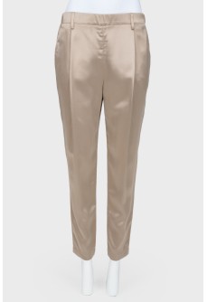 Silk pants, with the tag
