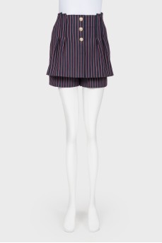 Striped skirt shorts