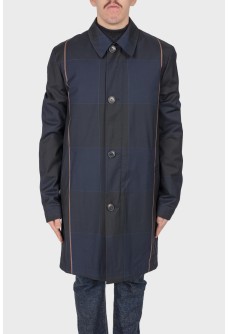Men\'s dark blue vest raincoat with tag