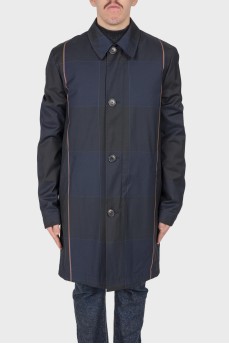 Men's dark blue vest raincoat with tag