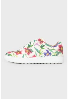 Floral print sneakers