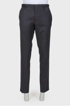 Men's classic trousers with arrows, with tag